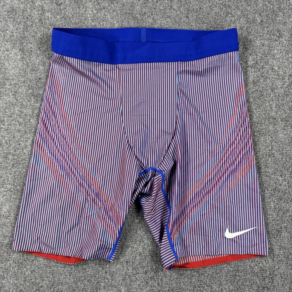 Nike Pro Elite Team USA 1/2 Tights Shorts Large Paris Track Dri Fit ADV Rare